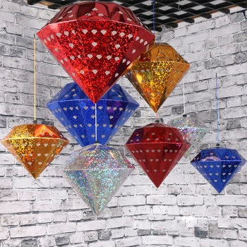

ADOREHOUSE 3PCS Christmas Lampshade DIY Hanging Decorations Hollow Laser Diamond Decoration Ornaments Ball Decor Party Christmas