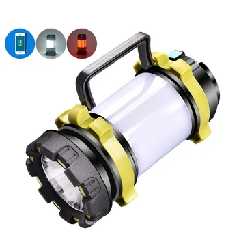 

New Camp Lamp LED Camping Light USB Rechargeable Flashlight Dimmable Spotlight Work Light Waterproof Searchlight Emergency Torch