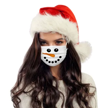 

10/50/100PCS Adult Disposable Mouth Caps 3 Layers Christmas Mouth Masks Breathable Protective Masks Mascarillas Mondmasker #BL2