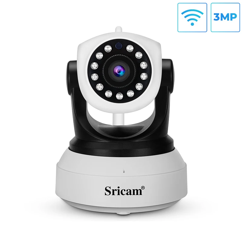 IP-камера Sricam SP017 Wi-Fi камера видеонаблюдения с двусторонней аудиосвязью HD 3 0 Мп