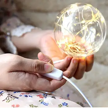 

Creative Night Light Bedroom Usb Led Wood Table Lamp Christmas Bedside Lamp Halloween Retro Fairy With String Light Bulb Light