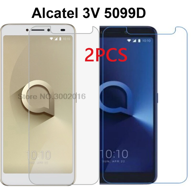 2 шт. чехол из закаленного стекла для Alcatel 3 V 5099D защитная пленка 5099 6 0 дюймов
