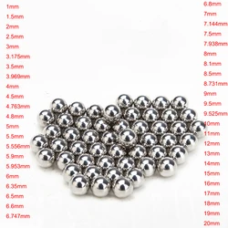 Steel Balls 1/1.5/2/2.5/3/3.175/3.5/3.969/4/4.5/4.763/4.8/5-20mm Solid Carbon Steel Balls Slingshot Hunting Ball Bearing Ball