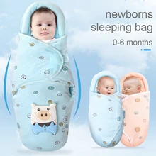 Baby Schlafsack Kokon Sommer Schlaf Sack Decke Baumwolle Frühling Windel Kissen Neue Geboren Mädchen Swaddle Schlafsack Tragbare Bettwäsche