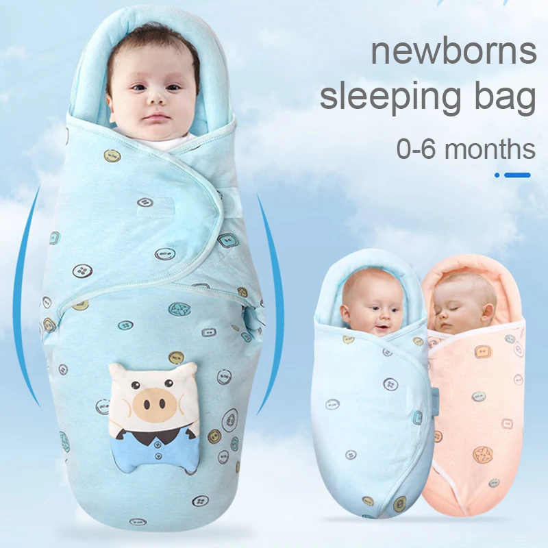 New Baby Sleeping Bag Newborn Blanket Sleepsack Zipper Bedding Swaddle Sleepwear 