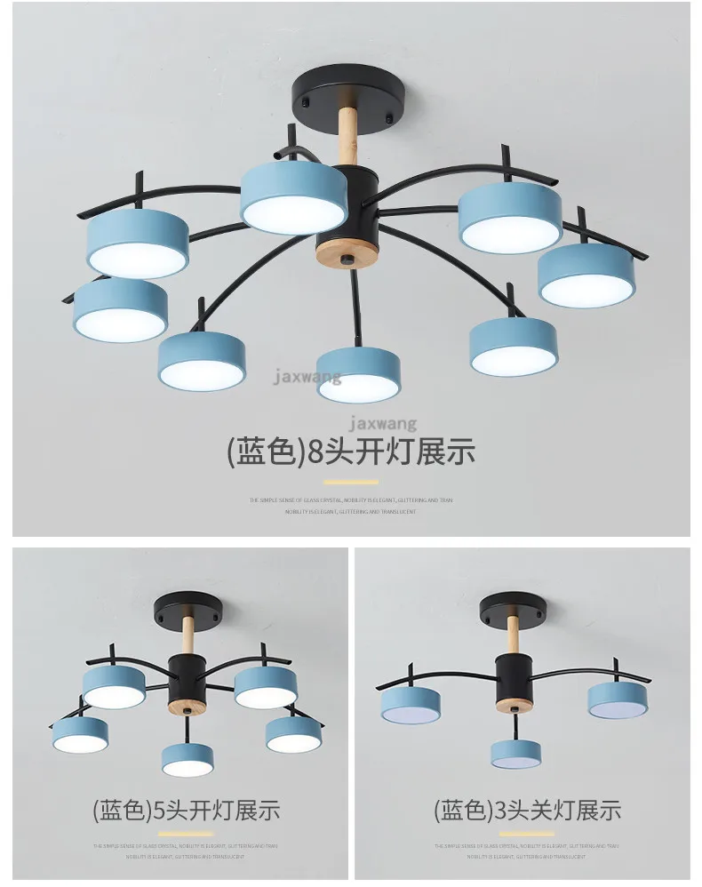 Nordic Deco Acrylic Ceiling Lights Modern LED Bedroom Light Fixtures Hanging Ceiling Lamps Living Room Macaron Ceiling Lighting