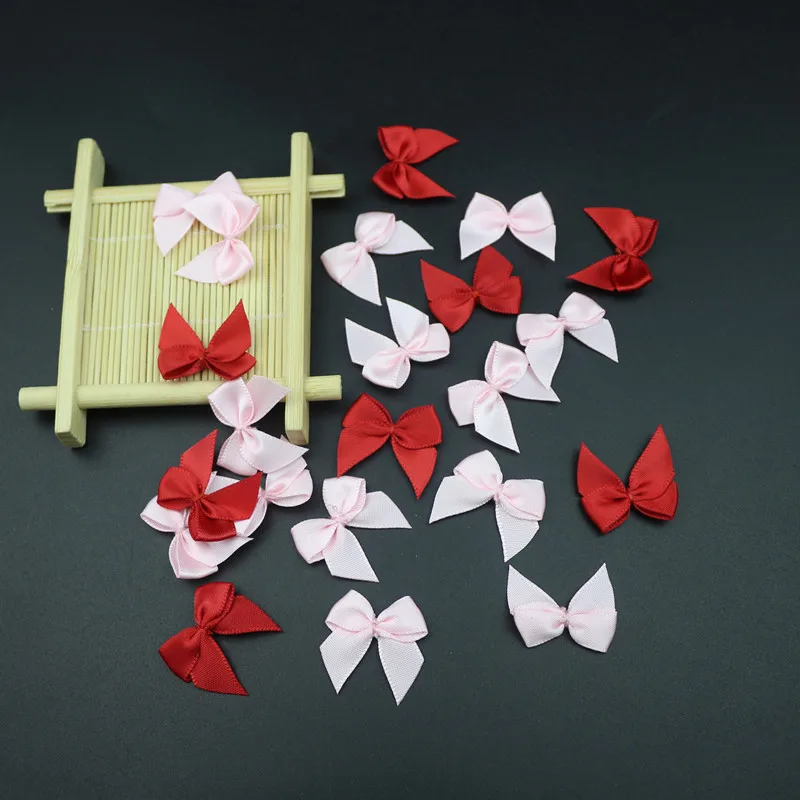 30-150 шт атласные банты DIY ремесло поставки Рождественская вечеринка Декор подарочная упаковка Bowknots Швейные головные уборы аксессуары аппликации