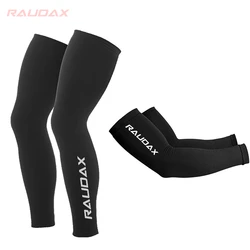 Raudax Thin Style Autumn UV Protection Black Leg & Arm Warmers - S (5)