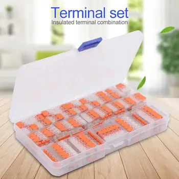 

75pcs Universal Terminal Compact Wire Wiring Connector Conductor Block Lever Safety Durability for Lighting lamps Umbrellas