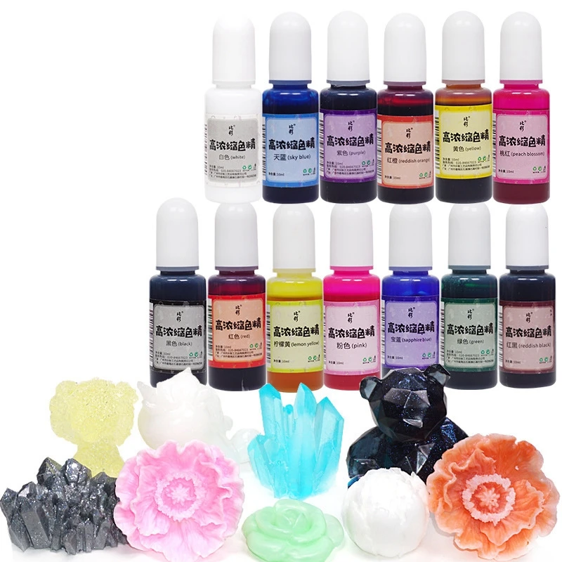 

13 Colors 10g Epoxy UV Resin Mix Color Dye Colorant Resin Pigment Quick Drying DIY Crafts Handmade Jewelry Making Tools