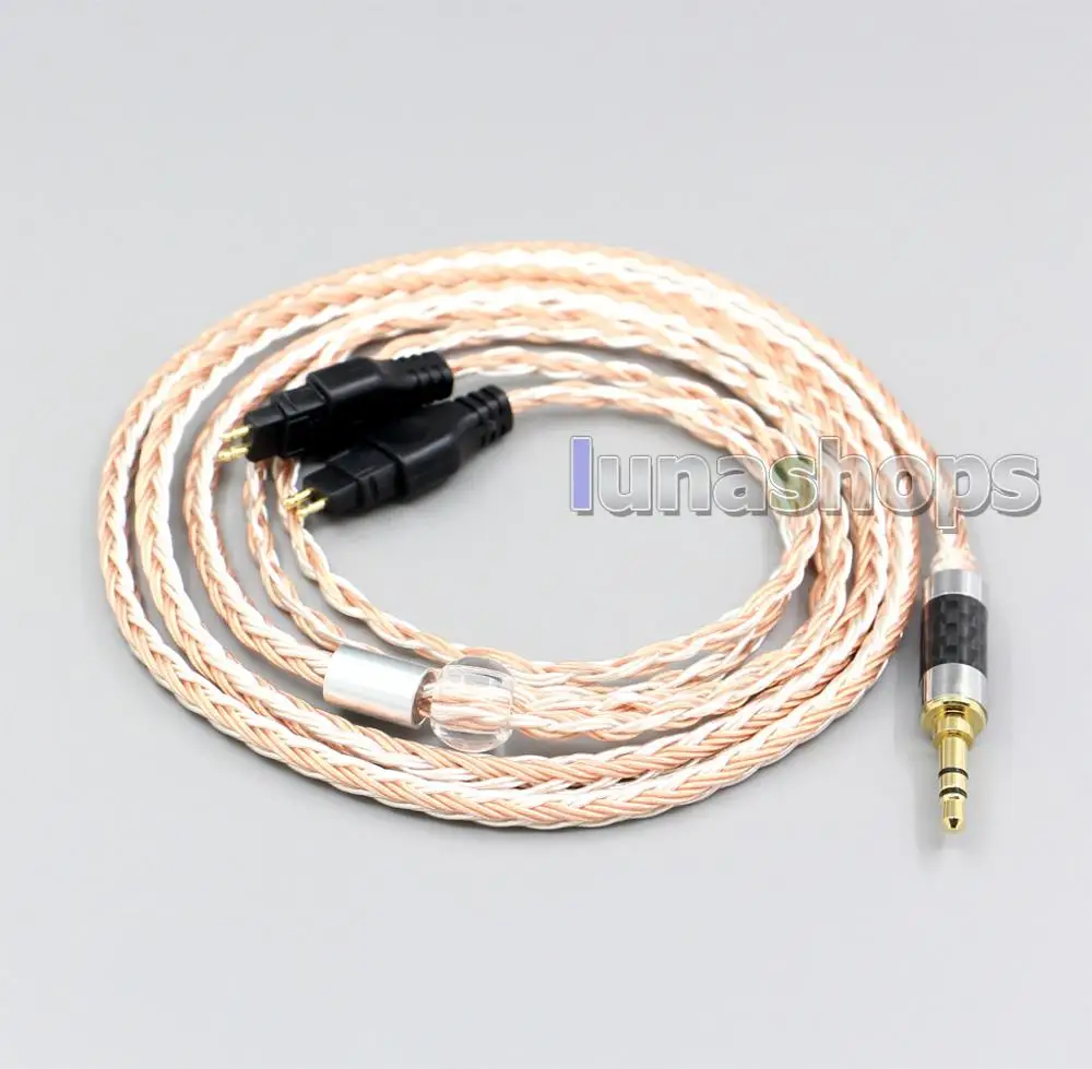LN005980 3,5 мм 2,5 мм 4,4 мм XLR Сделано в Китае 16 ядер OCC Посеребренная смешанный кабель для наушников для Sennheiser HD660s HD650 HD600 HD580 HDxxx
