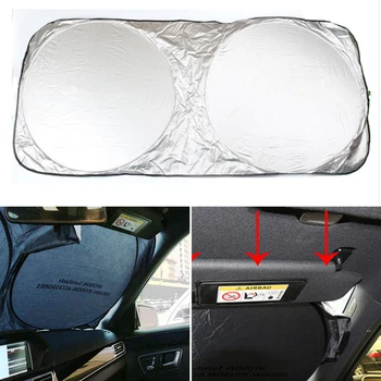 

UV Protect Car Windshield Cover 150X70cm Front Rear Window Film Windshield Visor Cover Car Sunshade Car-styling High Quality