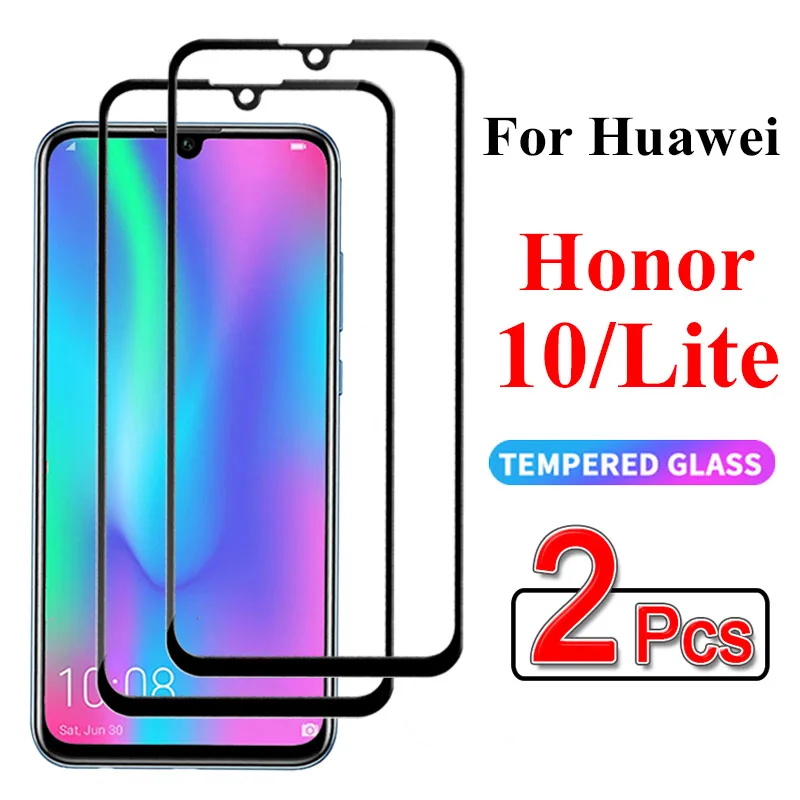 2 шт. Защитное стекло для huawei honor 10 lite закаленное стекло honor 10 светильник huawey tremp verre Screen Protector 10 lite cam 9h