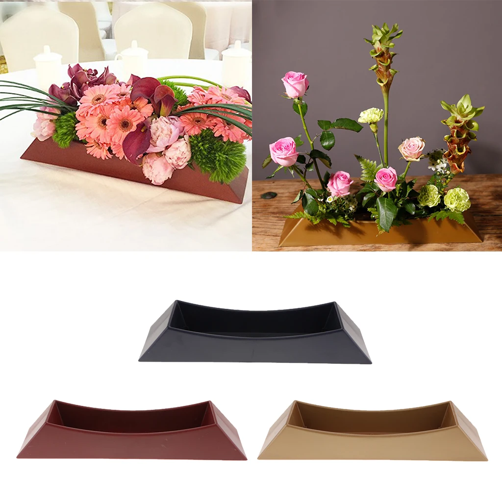 Large Japanese Ikebana Suiban Vase Flower Pot Bonsai Tray Flower Arrangment Holder for Home Office Tabletop Decor