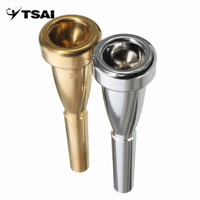 2021 NEW Professional Trumpet Mouthpiece Meg 3C Size for Bach Beginner Musical Trumpet Accessories Parts Gold Silver Practical