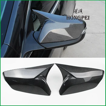 

FOR Chevrolet Malibu 2016-2019 SIDE DOOR REARVIEW MIRROR COVER Shell STICKER TRIM Car-styling ABS Carbon Print Auto Parts