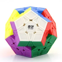 QiYi QiHengS 3x3 Megaminx скульптурный без наклеек Dodecahedron Профессиональный волшебный куб головоломка форма твист обучающая игрушка