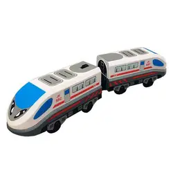 Нетоксичный Универсальный Забавный детский игрушечный подарок на день рождения ABS на батарейках Электрический поезд набор образная