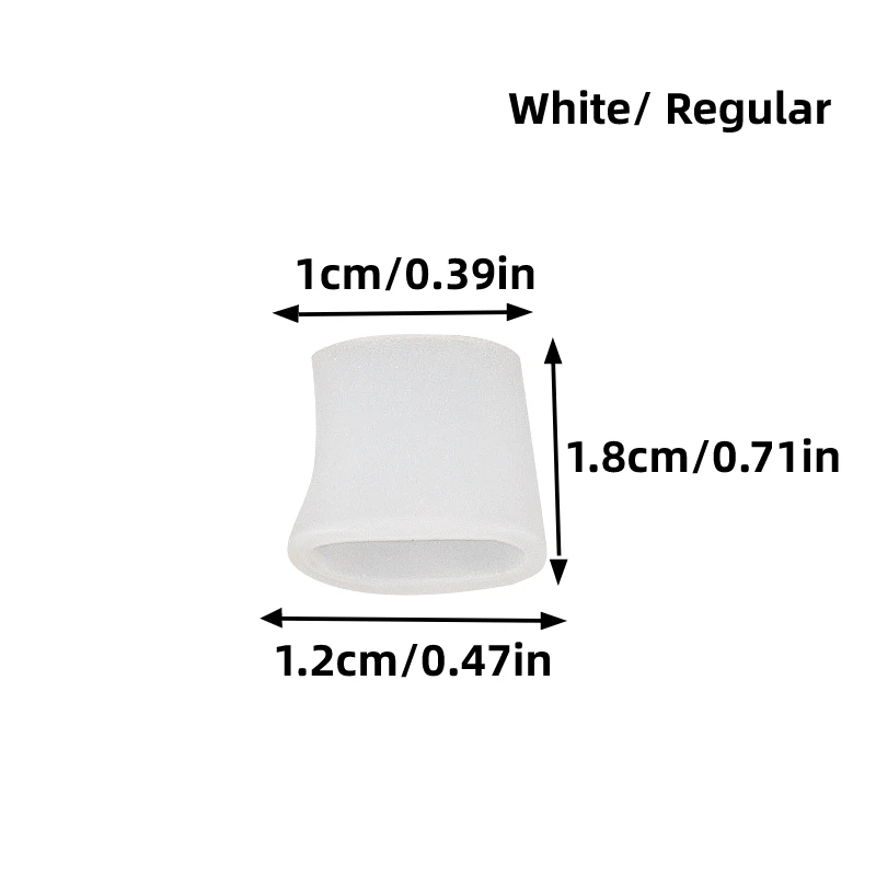 2pcs/4pcs Tail Finger Silicone Gel Toe Tube Protection Sleeve Corns Blisters Bunion Corrector Straightener Protector Foot Care