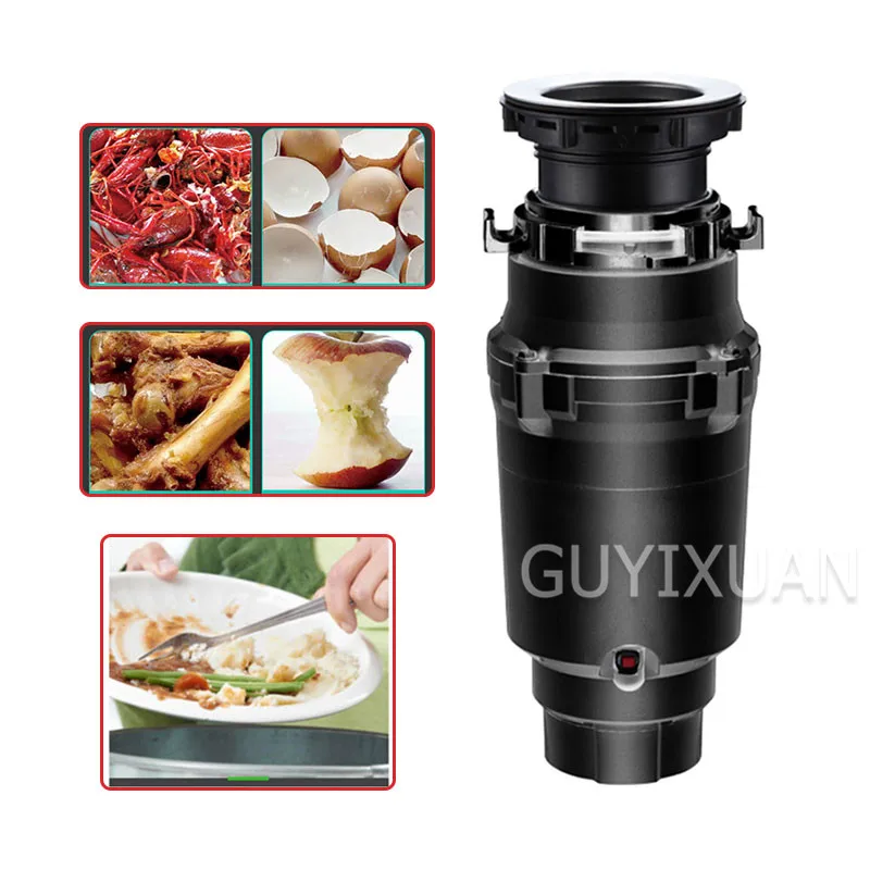 

220V Household food waste shredder kitchen Sewer pipe food residue Wet waste disposer Vegetable and fruit residue grinder