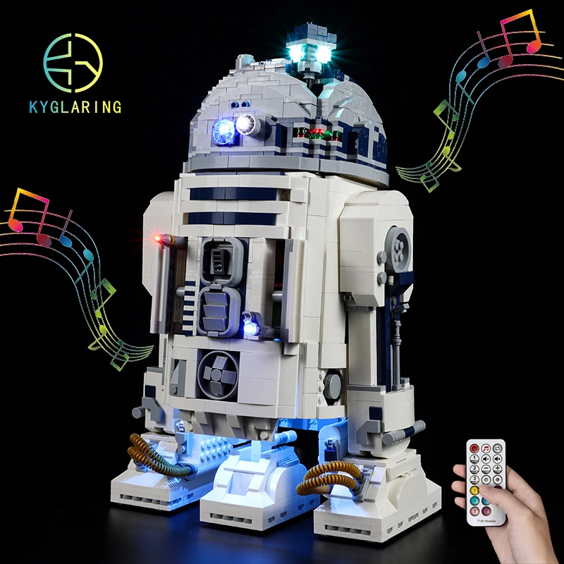 Kyglaring Led Освещение Набор DIY игрушки для 75308 звезда R2-D2 строительные блоки войны |