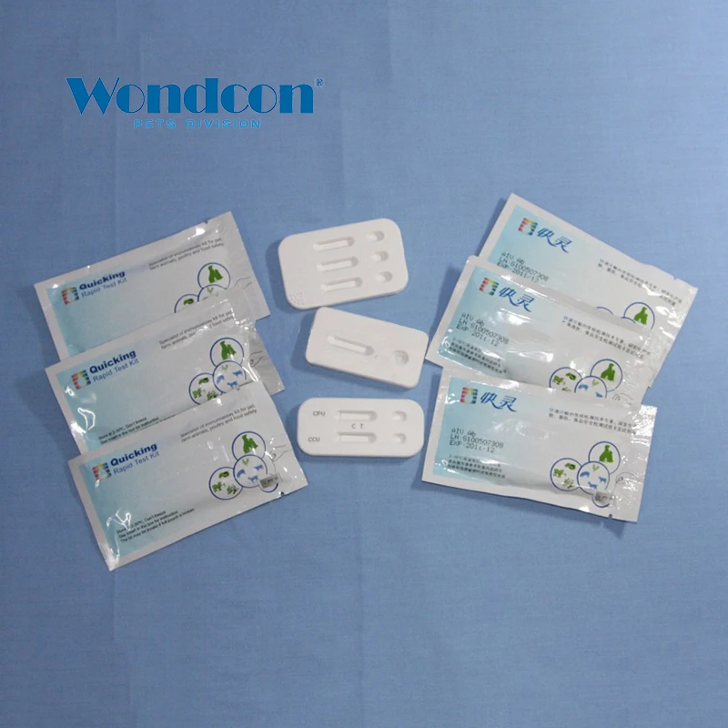 Ветеринарный Клык CPV+ CCV+ Giardia Ag тройной экспресс-тест Canine Parvovirus+ Canine Coronavirus+ Giardia Antigen тройной тест
