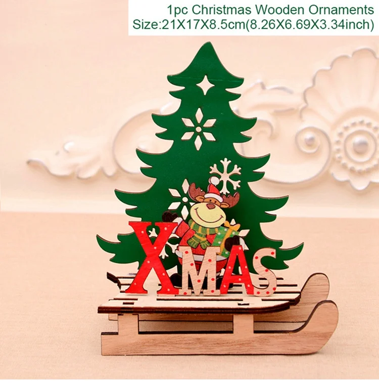 Snowmobile style 6 QIFU рождественские украшения Рождество Navidad рождественские украшения стола для дома Noel Natal Санта-Клаус орнамент - Цвет: Snowmobile style 6