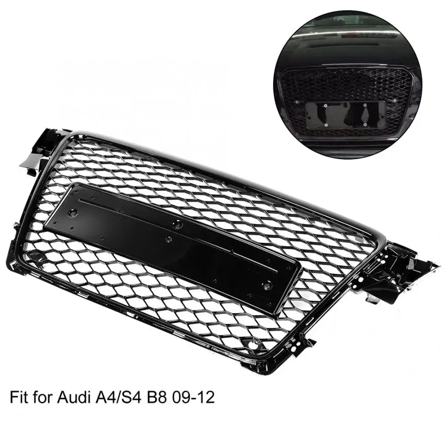 Передний бампер решетка автомобиля ABS передний сетка гриль модификация для Audi A4 S4