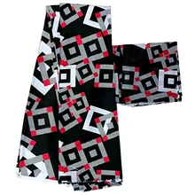 Африканский шелковый атлас из вощенной ткани Высокое качество Африканский Воск для печати ткань Африканский Воск принты для вечерние в нигерийском стиле из материала имитирующего шелк ткань