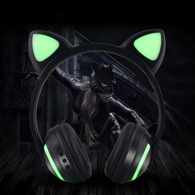 New Gaming Headphones Headset wired wireless Gamer Earphone Microphone for PS4 Phone PC Laptop kids headphones Cat 