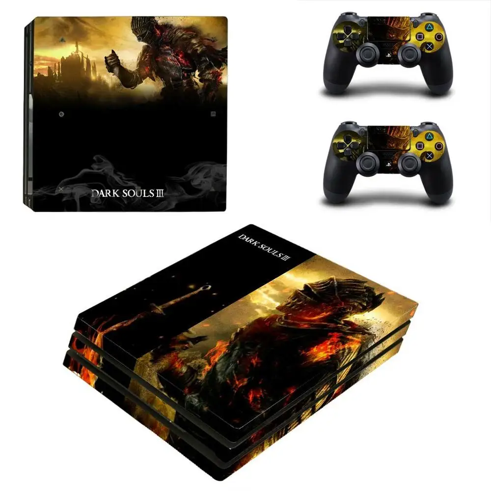 Dark Souls PS4 Pro sticker s Play station 4 кожа наклейки для playstation 4 PS4 Pro консоль и контроллер Скины Виниловые