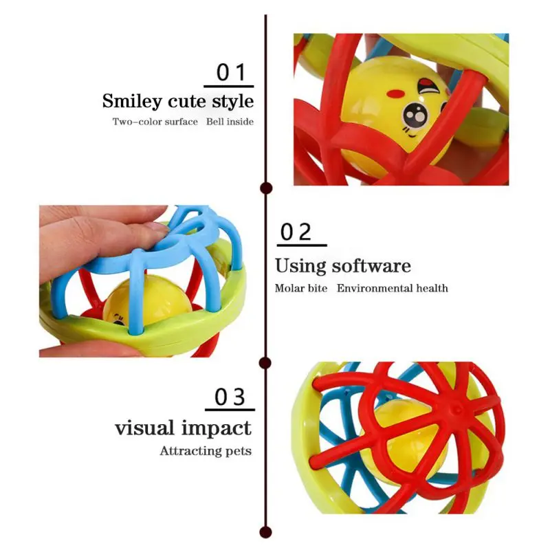 Питомец собачий мяч для игрушек чистка зубов жевательная игрушка для собак играть в молярные игрушки шары товары для домашних животных пуп укуса стойкий звук мяч колокольчик