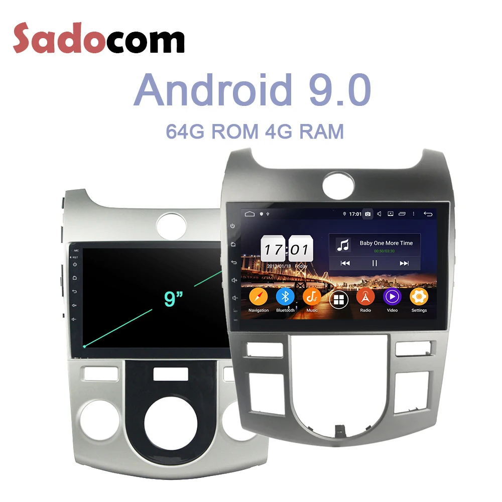 

9" DSP TDA7851 2 din Android 9.0 4GB RAM 64GB Bluetooth 4.2 GPS Car DVD Player RDS autoradio For kia CERATO FORTE 2008 - 2012
