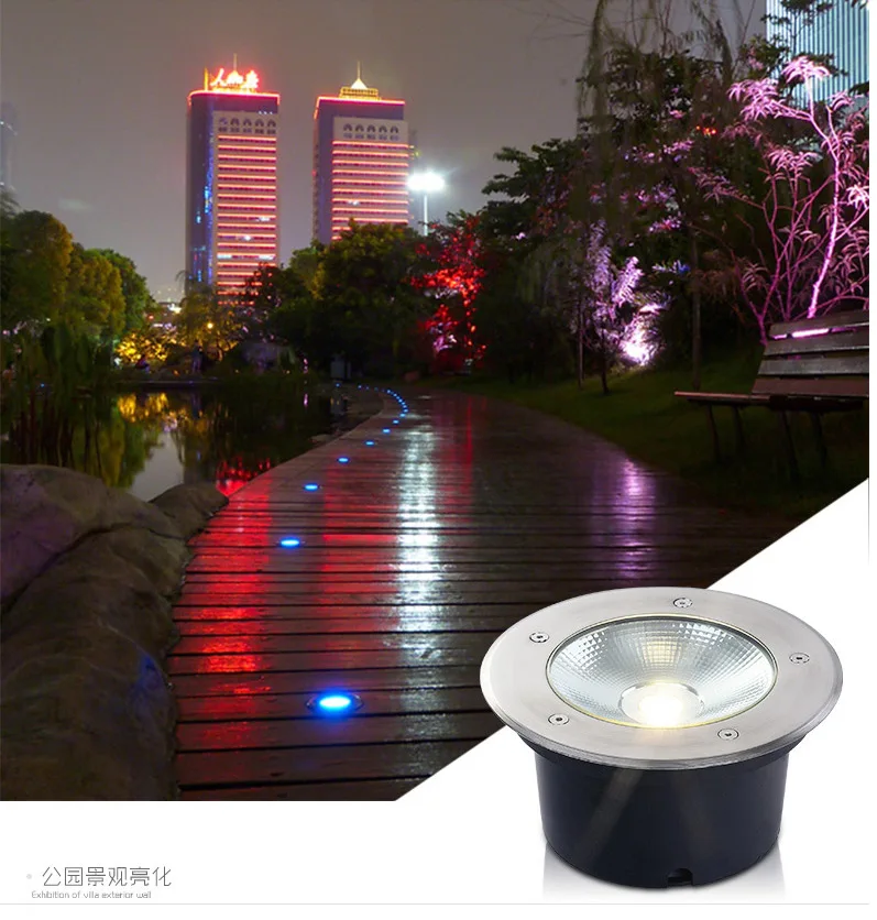 LED COB Underground Light 3W 5W 7W 9W 12W 15W 20W 30W Outdoor Ground Garden Road LED Buried Lamp Waterproof IP67 110V 220V 230V