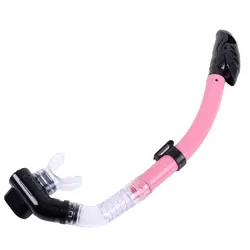 Силиконовая трубка полный сухой рот плавание трубка подводный спорт снаряжение для дайвинга розовый