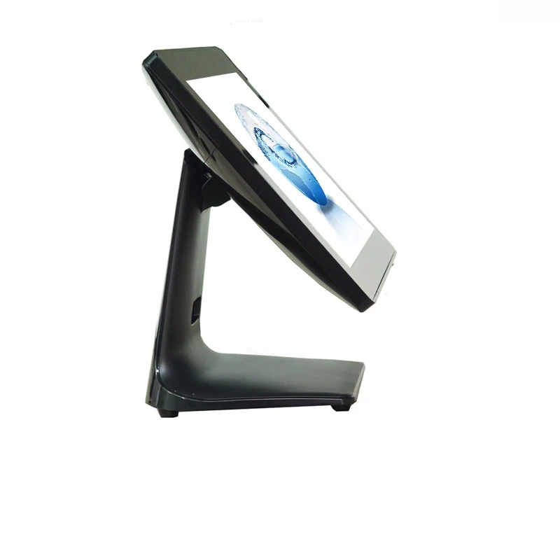 

High quality POS system for retailers black 15'' touch screen POS machine fanless J1900 mainboard Point of Sales