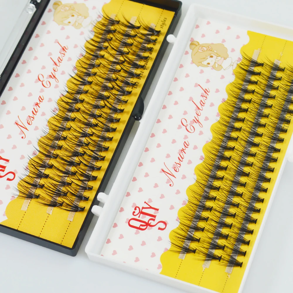 Hot Seller Eye-Lashes-Grafting Makeup Individual-Cluster False QSTY Natural Professional Fake Soft 3BjApw3Ml