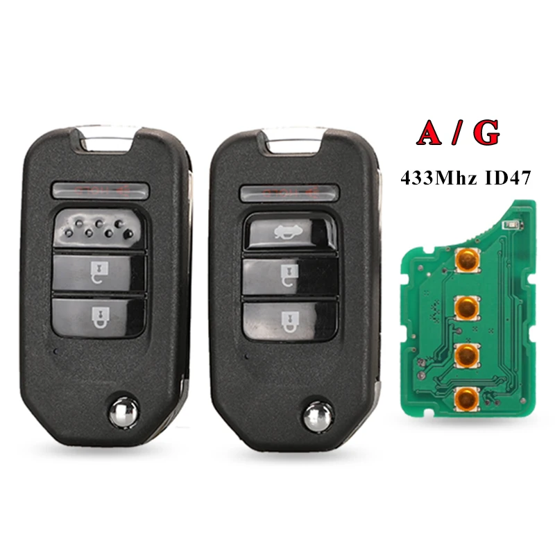 Keyforkess 2 panico/4 bottoni A/G chiave A distanza per Honda accordo civico città CR-V Jazz XR-V Vezel HR-V FRV blocco automatico 433MHz 8 Keyforkess 2 panico/4 bottoni A/G chiave A distanza per Honda accordo civico città CR-V Jazz XR-V Vezel HR-V FRV blocco automatico 433MHz - H0ab6d0df82054d3ea1ecea03f0ed989fG
