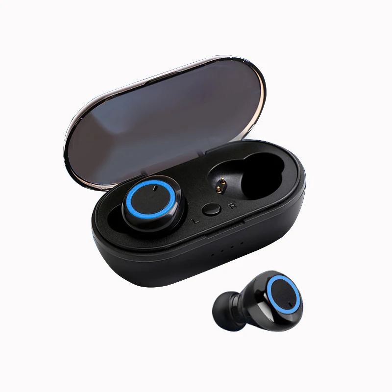 Black-Blue Вы первый Bluetooth наушники стерео Bluetooth 5,0 наушники беспроводные наушники магнитные наушники с микрофоном для телефона - Цвет: Black-Blue