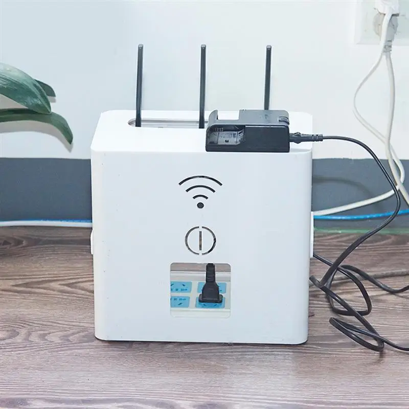 Беспроводной Wi-Fi роутер коробка для хранения многофункциональный разъем питания концентратор коробка для хранения держатель для маршрутизатора кабель питания зарядное устройство чехол для хранения