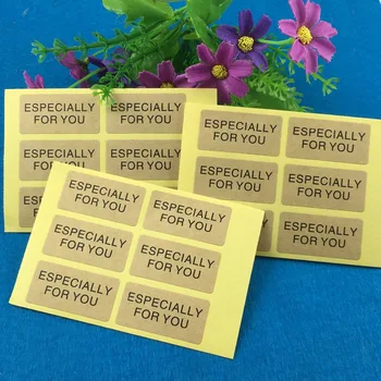 

2000pcs 4*2cm Kraft Paper ESPECIALLY FOR YOU Sticker Labels Rectangle Label Adhesive Sealing Stickers For Box/Bag/Cups/gift/cake
