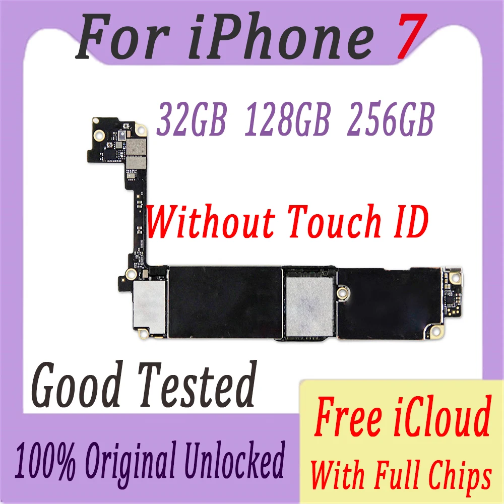 Clean iCloud для iphone 7 4,7 дюймов материнская плата разблокированная материнская плата для iphone 7 материнская плата хорошо протестирована с чипами