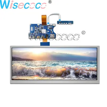 

Wisecoco 12.3 Inch 1920×720 LCD Screen Bar Display with LVDS TYPE-C USB2.0 MINI Earphone Controller Board