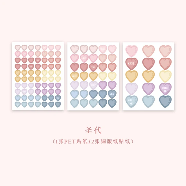 3 sheets Summer Day Stickers Decals Bullet Journaling Planner Graffiti Scrapbooking Label sticker Waterproof Sticker Stationery A