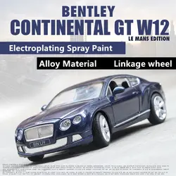 1:24 Бентли Континентальный W12 сплав модель автомобиля рулевое колесо связь детские игрушки коллекция подарок откатной автомобиль