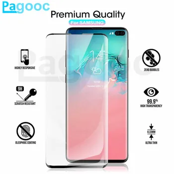 

Full Curved Cover Tempered Glass on the For Samsung Galaxy Note 8 9 10 Pro S10 S11 Plus S10e S11e Screen Protective Glass Film