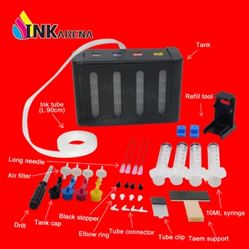 

INKARENA Continuous Ink Supply System CISS Ink Kits Replacement for HP 121 122 123 140 141 300 301 302 304 650 Printer ciss Tank