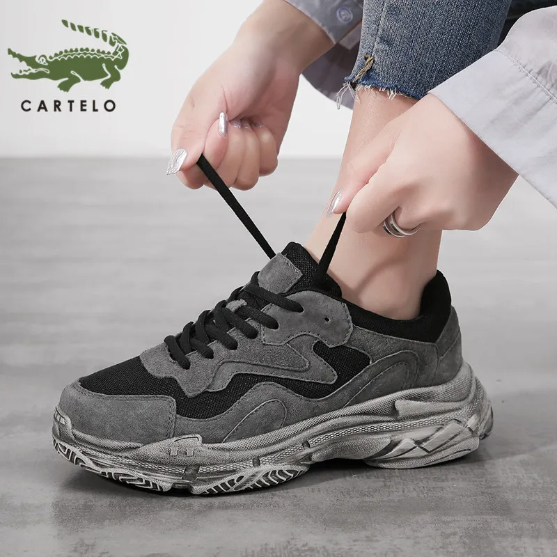 CARTELO женская обувь на толстой подошве Модные Спортивные Повседневные туфли