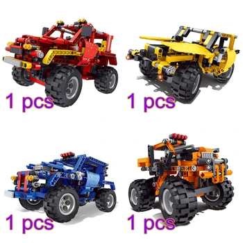 

modiker Moc Friction Car Model Bricks Small Particle Building Blocks Vehicle Boys Birthday Gift 2020 New Arrival