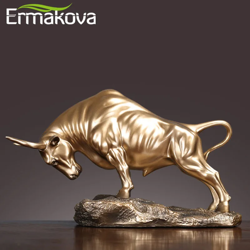 Статуя из смолы ERMAKOVA украшение для дома бара офиса окна Бронзовая Скульптура